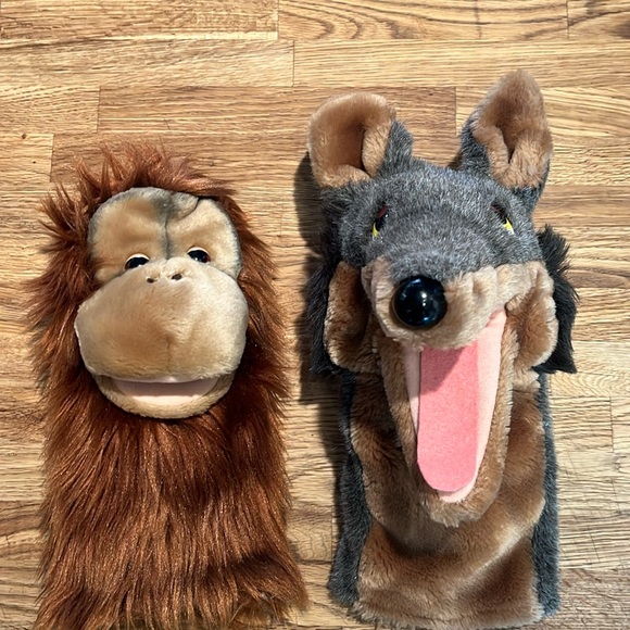 NWOT Two Dakin Hand Puppets - Picture 1 of 12
